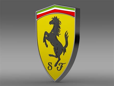 Part Ferrari Logo 3d Model Cgtrader