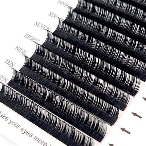 Premium False Eyelashes Individual 0 10 C 10mm Madz Nail And Beauty