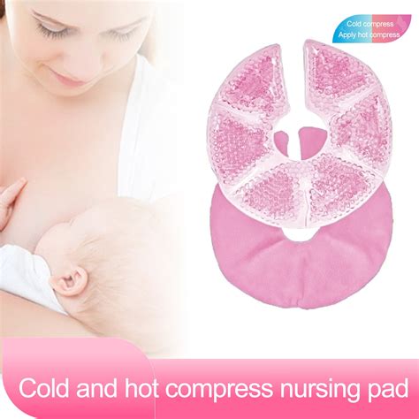 Hariumiu 2Pcs Hot And Cold Breast Therapy Packs Improve Milk Flow Gel Cold Compress Reusable