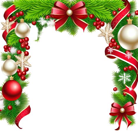 Beautiful Christmas Tinsel Garland Corner Frame Decoration Christmas