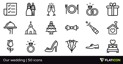 50 Free Wedding Icons Our Wedding Icon Pack