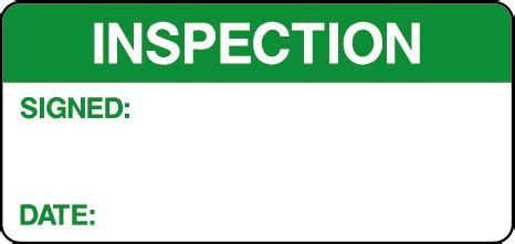 Inspection Signed Date Quality Control Labels Flexi Labels