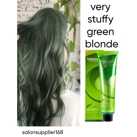 Bremod Hair Color Very Stuffy Green Blonde Ml With Oxidizer Small Ml Shopee