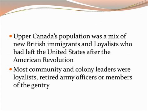 Life In Upper Canada Ppt Download