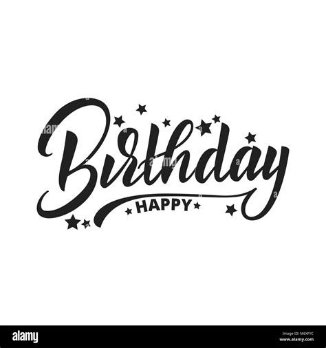 Happy Birthday Schriftzug Vektor Design Happy Birthday Label Abzeichen