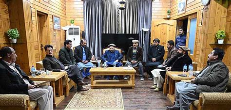 Chief Minister Gilgit Baltistan Haji Gulbar Khan In A Meeting With The