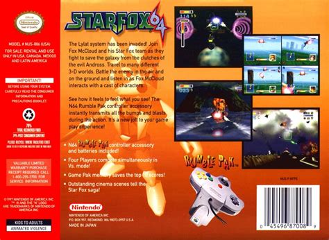 Star Fox 64 Para Nintendo 64 1997