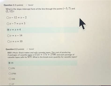 Solved Question 1 3 Points Saved What Is The