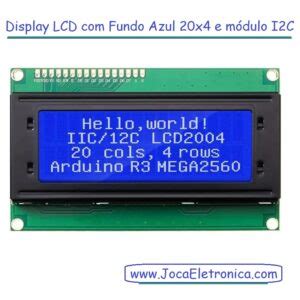 Display Lcd Fundo Azul X M Dulo I C Jocaeletronica