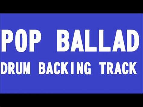 POP BALLAD BACKING DRUM TRACK 80 BPM YouTube