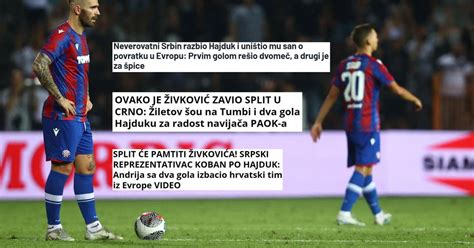 Srpski mediji Andrija Živković je zavio Split u crno Nevjerojatni