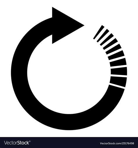 Circle arrow with tail effect circular arrows Vector Image