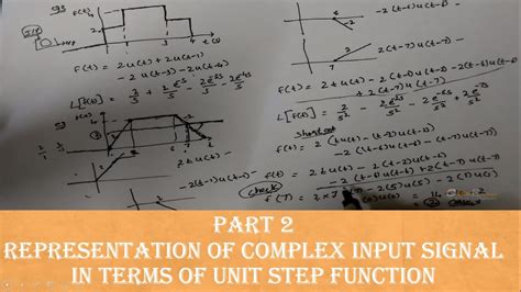 Representation Of Input Signal In Terms Of Unit Step Function Examples Part2 Pdc Youtube