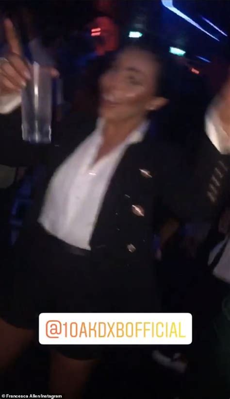 Francesca Allen Showcases Her Incredible Abs In A Zebra Print Bikini During Birthday Trip To