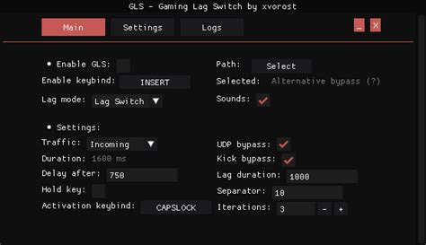 [Source] Lag Switch (UDP inbound block) EFT and etc. games