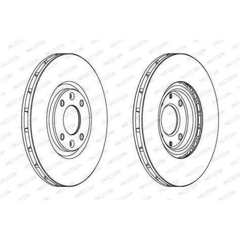 2 Disques De Frein FERODO DDF1676 Norauto Fr