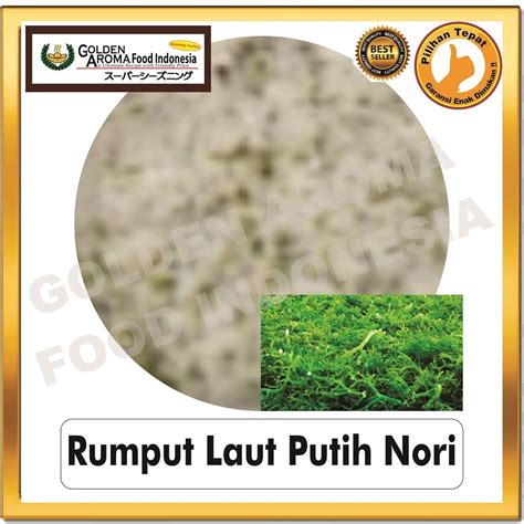 Jual Bumbu Tabur Rasa Seaweed Rumput Laut Putih Nori 1 Kg Bubuk Seaweed