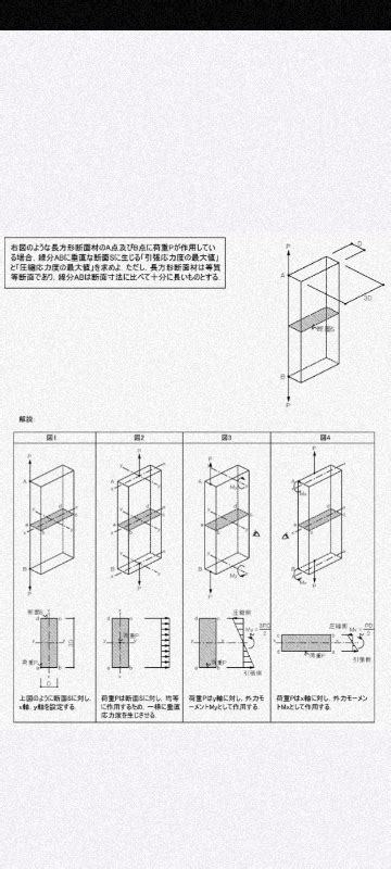 1級建築士構造力学の問です。 題意の場合の引張応力どと圧縮応力度 教えて！しごとの先生｜yahooしごとカタログ