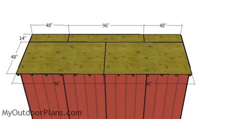 8x16 Firewood Shed Roof Plans Myoutdoorplans