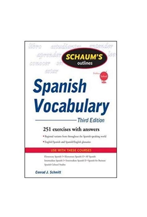 خرید Schaums Outline Of Spanish Vocabulary 3ed خرید کتاب اسپانیایی