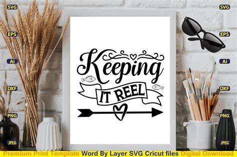 Keeping It Reel SVG Design Cut Files Graphic By CraftArt24 Creative