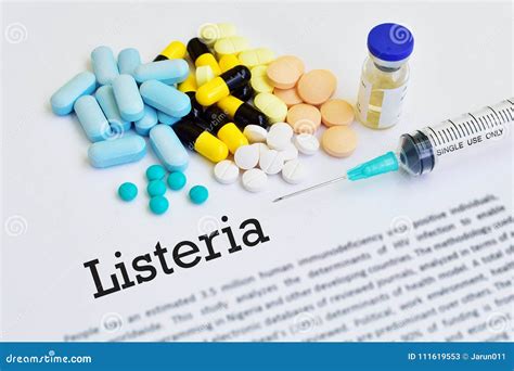 Drugs for Listeriosis Treatment Stock Image - Image of medicine ...