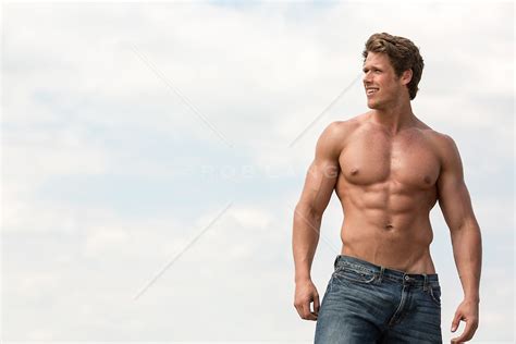 All American Muscular Man Without A Shirt Rob Lang Images