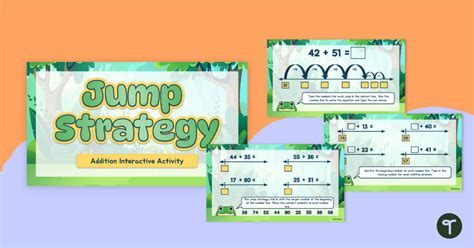 Jump Strategy Addition Interactive Activity Teach Starter