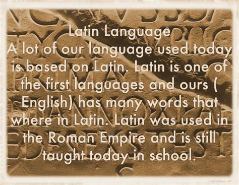 Latin Language | The World of English