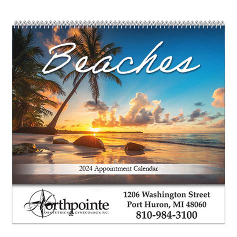 Beach Spiral Bound Wall Calendar Cps Keystone