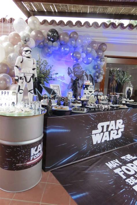 Starwars Party Birthday Party Ideas Photo 1 Of 27 Star Wars Themed