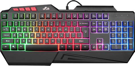 Rii RK202 RGB Gaming Keyboard Multiple Color Rainbow LED Backlit USB