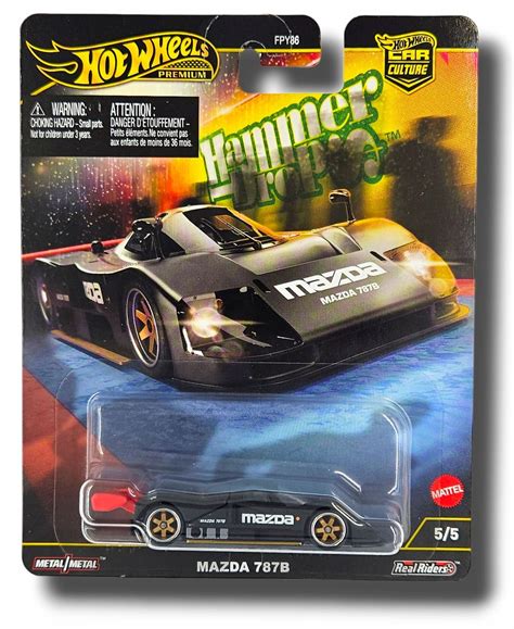 Hot Wheels Premium Car Culture Hammer Drops Mazda 787B fekete autómodell 194735186945 Ár