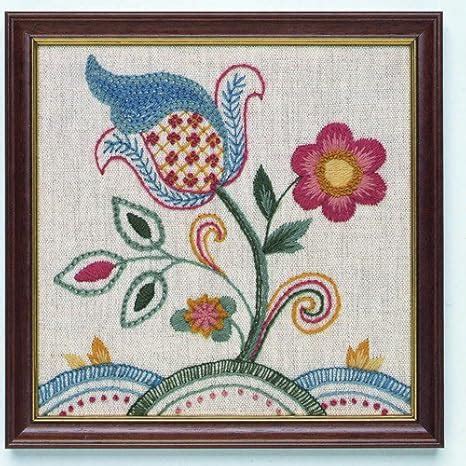 Coleshill Collection Jacobean Crewel Embroidery Kit Amazon Co Uk