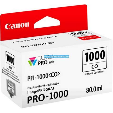 Original Canon PFI 1000CO Chroma Optimizer Ink Cartridge Ink Station