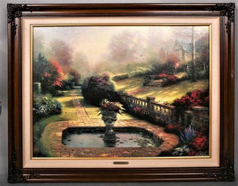 Thomas Kinkade Gardens Beyond Autumn Gate Sign & Num.