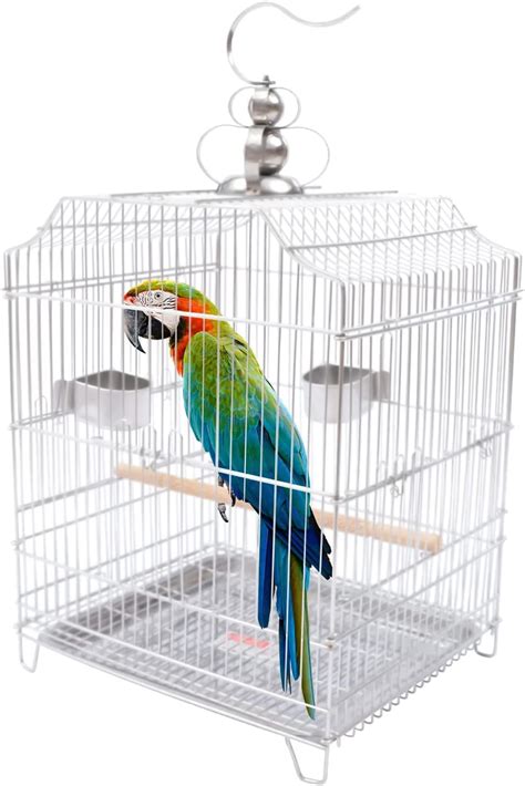 Miumaeov Bird Cage Hanging Bird Cage Parakeet Cage Accessories Outdoor