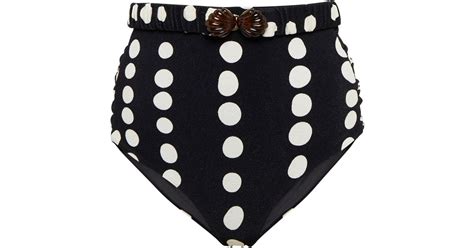 Johanna Ortiz Polka Dot Bikini Bottoms In Black Lyst