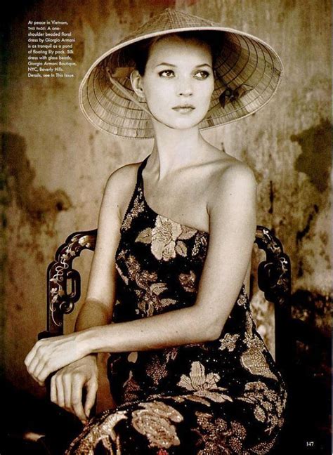 Good Morning Vietnam Kate Moss By Bruce Weber For Vogue Us June