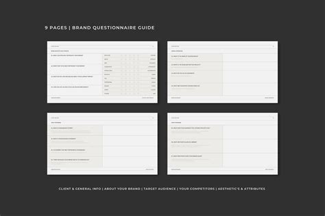 Brand Questionnaire Template Design Cuts