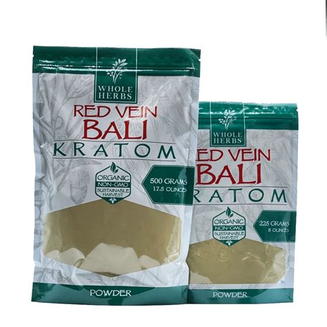 Buy Whole Herbs Red Vein Bali Kratom Powder G For Sale