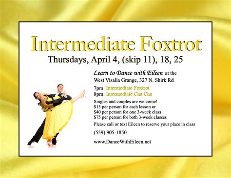 Intermediate Foxtrot Class Swingandsalsavisalia