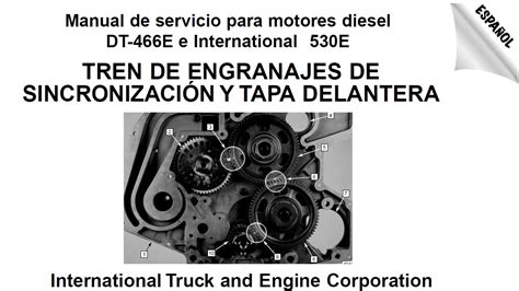 Tren De Engranaje De Sincronizacion Instalacion Camion Internacional