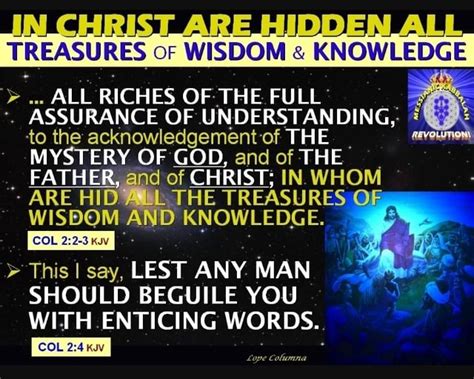 Treasures Wisdom Knowledge All Ri Ches Of The Full Assurance Of