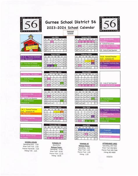 School Year Calendar Viking School