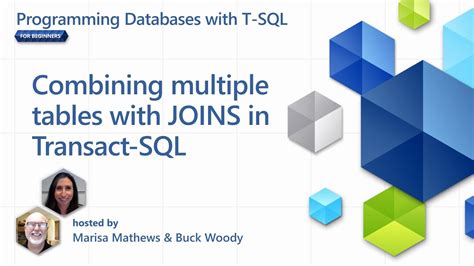 Combining Multiple Tables With Joins In Transact Sql [4 Of 7] Databases With T Sql For