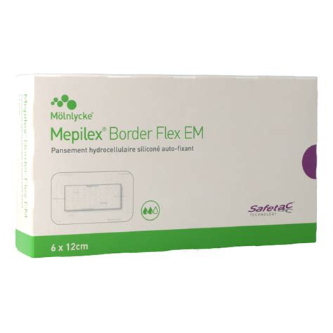 Mepilex Border Flex Em X Cm X Pansement Hydrocellulaire Auto Fixant