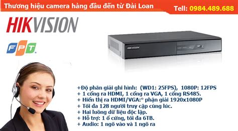 Đầu Ghi Hình 16 Kênh HIKVISION DS 7216 HGHI E1 TẠI FPT CAMERA