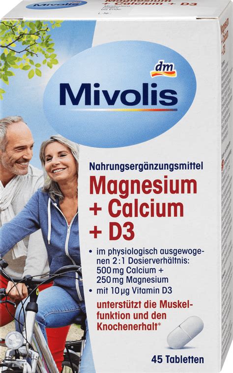 Mivolis tablety Magnesium Calcium Vitamín D3 94 g Nakoupit výhodně