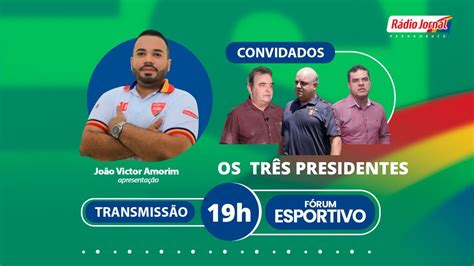 FÓRUM ESPORTIVO recebe os PRESIDENTES do TRIO DE FERRO YURI ROMÃO